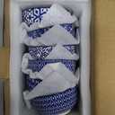 Selamica Ceramic 4 OZ Dipping Bowls Set, 3.5 Inch Mini Bowls for Dipping, Side Dishes, Microwave Dishwasher Safe, Set of 6, Vintage Blue