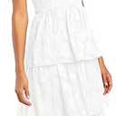 Ferlema Women's 2025 Summer Sleeveless Spaghetti Strap Smocked Tiered Flowy Beach Cocktail Midi Dresses (Medium)