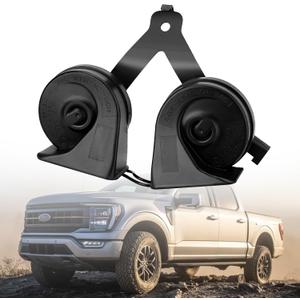 Horn Assembly Dual Note Electric Horn Level 2 with Bracket Compatible with Ford 2015-2022 F-150 2018-2022 Expedition Replaces OE # ‎‎FL3Z-13832-C FL3Z-13832-B FL3Z-13832-A