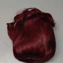 Colorful Queen 99j Burgundy Wig Glueless Long Wavy Synthetic Red Wigs for Women 26 Inch Curly Wig Put on and Go Burgundy Colored Wigs for Cosplay Daily Use