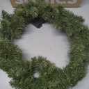 JOYIN 24'' Pre-Lit Christmas Wreath with Warm Lights, Large Lighted Christmas Wreaths for Front Door, Windows, Living Room, Xmas Indoor & Outdoor Holiday Decorations, Battery Operated