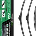 CXYUGUA Double Sided Rubber Strips windshield wipers, Replace for 2016-2021 Pilot, Wiper Blades Replacement-26"/ 24"/ 14" (Set of 3) U/ J HOOK, Will Last 2x As Long