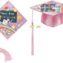 GRAJTCIN Kindergarten Preschool Graduation Cap and Gown with 2026 Tassel Graduation Stole and Certificate