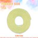 2 x Anti-Loss Coil for Doll Keychain,Doll Accessories (Dolls Not Included) | Prevents Unhooking from Bags ,Colorful and Durable，Length 4.9Ft(Bright Yellow)