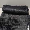 Noahas Black Area Rugs for Bedroom Living Room,4x6 Fluffy Thick Shag Throw Floor Carpet,Soft Shaggy Bedside Non-Slip Plush Dorm Nursery Kids Rug