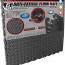 Performance Tool W88989 24-Inch X 24-Inch Protective Diamond Shape Anti-Fatigue Interlocking Floor Mat (24 Square Feet) , Grey