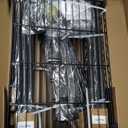 VIPEK L4 Garment Rack L Shaped Clothes Rack for Corner, Freestanding Portable Wardrobe Closet Heavy Duty Clothing Rack with 3 Hanging Rods & 2 Side Hooks, 43.3"Lx29.1"Wx76.4"H, Max Load 810LBS, Black