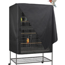 Explore Land Pet Cage Cover - Good Night Enclosure for Bird Critter Cat House to Small Animal Privacy & Comfort  26" x 19" x 40" (H) Black