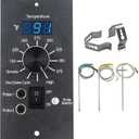 Digital Thermostat Kit for Traeger Control Panel Kit Parts Replacement, Compatible with Traeger Pellet Wood Pellet Grillswith 7" RTD Temperature 2 Meat Probes.1 Probe Clips