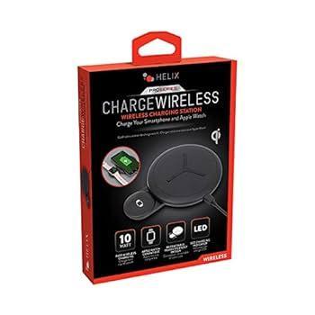 Helix 2 in 1 Wireless Charger, 10 Watt Fast Wireless Charger + Apple Watch Charger, iPhone Charger, Qi Certified, Compatible with iPhone 11, 11 Pro, 11 Pro Max, XS, XS Max, XR, X, 8, 8 Plus, AirPods 2