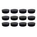 Round Plastic Plug,TTZEZE OD:60mm/2.36''Pipe Tubing End Cap Black Round End Caps,Chair Glide Insert Furniture Finishing Plug for Round Metal Tube,12 PCS