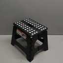 ACSTEP Folding Step Stool 11 Inch, Sturdy Plastic Foldable Step Stool for Kids & Adults, Non Slip Lightweight Collapsible Foot Stools Holds 300 lbs, Ideal for Kitchen, Bathroom, Bedroom, Outdoor