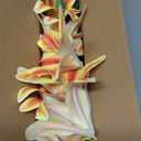 Orange Lily Artificial Flowers,6 Pcs Faux Lilies Flowers,23 Inch Long Stem Tiger Lily Branch with 3 Full Blooms and 4 Leaves, Latex Real Touch Lilium Flower for Wedding Bouquet