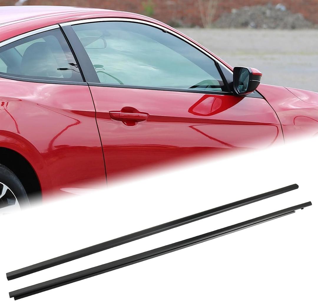 Window Trim Seal Strip Weather Stripping for Civic Coupe 2016-2020