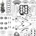 1GRFE Engine Rebuild Kit/w Full Gasket Set Crankshaft Con-rod Bearing Timing Chain Piston Kit Oil Pump Fit For Toyota Tacoma 4Runner FJ Cruiser Tundra 4.0L V6 1GR-FE 2003-2015