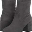Vince Camuto Women's Pailey Block Heel Boot Mid Calf (10, Onyx)