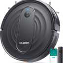 Airzeen Robot Vacuum - Robotic Vacuum Cleaner with Carpet Boost, 120Mins Max, Customized Cleaning, Vacuum Robot for Self-Charge, Remote/App/Alexa Control for Pet Hair/Hard Floor/Low-Pile Carpet, R7 (Medium, Black)