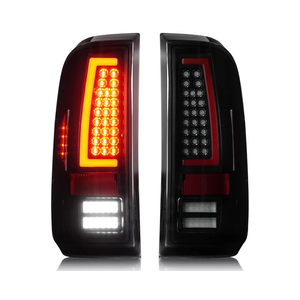 LED Tail Lights for Ford F250 F350 F450 F550 Super Duty 2008-2016,only fit Fleetside Bed Model, Rear Taillight Assembly, Black Housing Smoke Lens