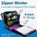 Case-it King Size 3-Ring Binder | 4-Inch Capacity | D-186 Purple