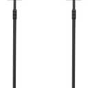 Speaker Stands,All Metal Speaker Stands Pair for Satellite & Small Bookshelf SpeakersAdjustable Height from 33" to 48",Holds up to 8.8 lbs,Easy DIY Assembly,HD-718,2 Packs,Black
