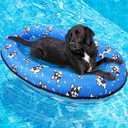 55'' x 35'' Dog Pool Float, Dog Floats for Pool, Inflatable Pool Floats for Dogs for Small Medium and Large Dogs for Lake River Pool Scratch Resistant