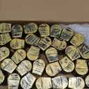 32 Pieces Mini Pirate Treasure Chests 2.3 Inch Plastic Treasure Chests with a Gold Finish Vintage Pirate Jewelry Box for Halloween Birthday Christmas Party Favors Trinkets Supplies for Boys Girls
