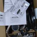 Kenmore 3-Burner Propane BBQ Grill, 30,000 BTUs Gas Grill with Cast Iron Cooking Grates, Folding Side Tables & Wheels, Outdoor Grill with Tool Hooks, Black