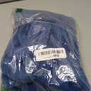 decorUhome Faux Fur Christmas Throw Pillow Covers 16x16 Set of 2, Decorative Soft Plush Striped Neutral Couch Euro Pillow Covers with Velvet Back for Sofa, Bed, Living Room Home Decor, Blue