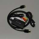 Tengchi RCA to HDMI Converter, Composite to HDMI Adapter Support 1080P PAL/NTSC Compatible with PS one, PS2, PS3, STB, Xbox, VHS, VCR, Blue-Ray DVD Players