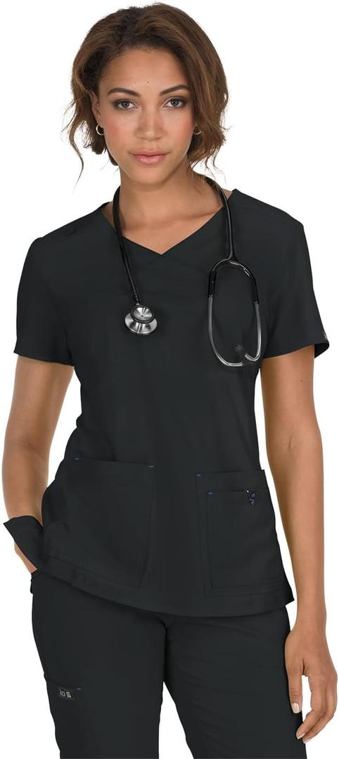 KOI Women's 374 Katie Top (Large, Black)