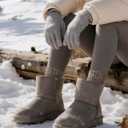 Jeasona Wool Hiking Socks for Women Warm Winter Thermal Thick Socks for Cold Weather Cozy Gifts for Women Mom 5 Pairs (Multicolored Dark)