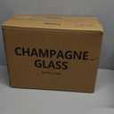 UMEIED Champagne Glasses, Set of 12 Champagne Flutes with Classic Shape, Long stem Sparkling Wine glasses for Wedding, Restaurant, Bar, Wine Toasting, Clear (Transparent)