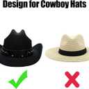 Cowboy Hat Holder Rack for Truck SUV Car (Keep Hat Shape) Car Clothes Hanger Bar Coat Hanger Hard Hat Holder for Truck Seat Car Accessories