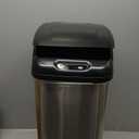 NINESTARS DZT-50-6 The Original Automatic Motion Sensor Trash Can, 13.2 Gal. / 50 L., Stainless Steel