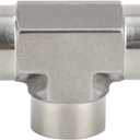 Metalwork 304 Stainless Steel Pipe Fitting, Forged Tee, 3/4" NPT Female x 3/4" FNPT x 3/4" NPT Female, 1 Pc