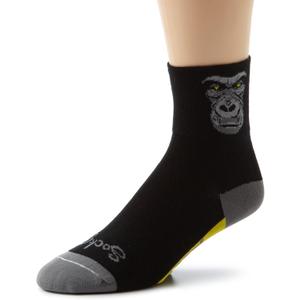 SockGuy Men's Silverback Socks (Black, L)