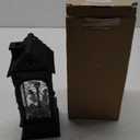 DRomance Halloween Snow Globe Projection Lantern with 6 Hour Timer, 3 AA Batteries Operated & USB Powered Skeleton Lighted Water Lantern Glittering Halloween Decor Gift, 10.7 Inch Tall