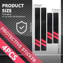 4PCS Car Door Sill Protector,Carbon Fiber Door Sill Protectors for Car Decorations & Scratch Protection,Universal Self-Adhesive Automotive Doors Entry Guard Cars Accessories