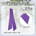 uxcell 2 Pcs Wreath Sash, Purple, 58" x 4", Satin, Multiple Occasions
