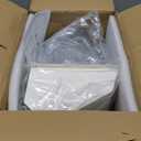 8 Inch Hooded Wall Vent with Screen and Damper, Outdoor Wall Exhaust Vent Cover Wall Cap for Exterior Kitchen Range Hood Ventilation Dryer HVAC Duct Air Exhaust, Galvanized Steel, White