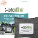 Moso Natural Car Air Freshener and Deodorizer | Long Lasting Bamboo Charcoal Odor Absorber | Non Toxic Odor Eliminator for Cars | Scent Free Air Purifying Bag