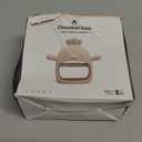 2 Pack Baby Teething Toy Silicone Teething Mitten for Babies Over 3 Months Anti Dropping Wrist Hand Teethers Baby Chew Toys for Sucking Needs, BPA Free (Blue & Caramel)