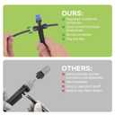 Depel Drip Irrigation Kit,49ft Quick Connect Garden Watering System Raised Bed Watering System Automatic Irrigation System with 1/4" Tubing, Sprinkler Nozzles for Greenhouse Patio Plants