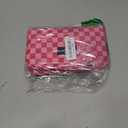 Freezable Lunch Bag,Freezable Snack Bag,Mini Cooler Bag for Travel/Work/School,Small Insulated Bag,Small Cooler Lunch Box with Ice Packs,Insulated Snack Bag,Freezable Snack Box with Handle Buckle (Pink Checkerboard)