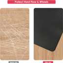 Vicwe Gaming Chair Mat for Hardwood Floor, 55"36" Office Chair Mat, PVC Computer Chair Mats, Easy Glide, Floor Protector for Rolling Chair-Black, 55"x36"