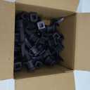 1/2" Black Plastic Trident Spear Finial Fence Topper for Wrought Iron Picket Fence (50, 1/2")