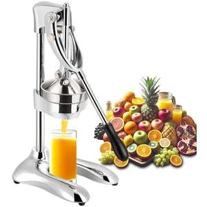 commercial Juicer Machine Cast Iron Citrus Juicer for Lemon, Lime, Orange Juice - Professional Squeezer and Crusher, Stainless Steel Heavy Duty Manual Orange Juice for Commercial Home Restaurant Use