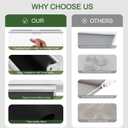 Cordless Roller Shades 100% Blackout Blinds for Windows and Doors, Pull Down Room Darkening Window Shades, Easy to Install for Home and Office, Black, Fixed 75 Inches High, 28 Inches Width