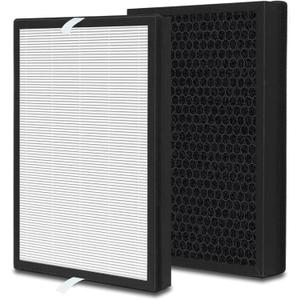 Lhari 2 Pack UPGRADED A7 True HEPA Replacement Filter with Activated Carbon Compatible with VEWIOR ClearAir-A7 and AromaRoom H13 E-400 Air Purifier, Replace Part PF001 APVEC07-P1