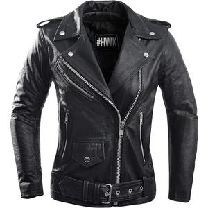 HWK Brando Leather Motorcycle Jacket for Women, Genuine Leather Jacket for Weather & Water Resistant Motorbike Riding 4XL